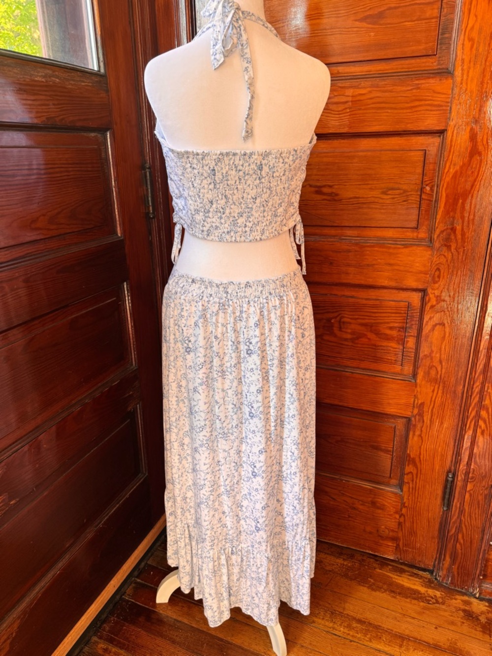 Flowy Two-Piece Skirt and Halter Top- beach, vacation, summer, concert